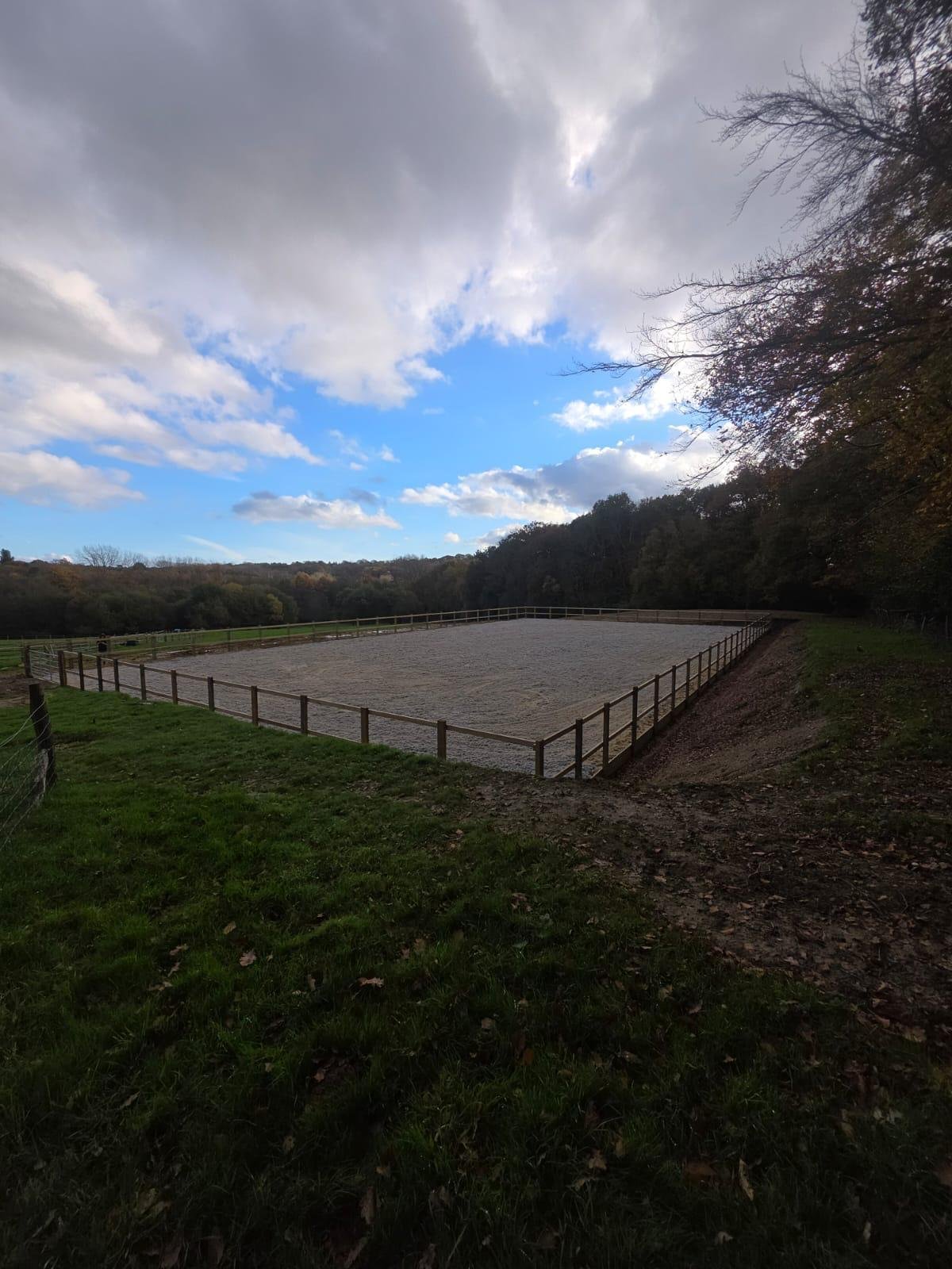 Equine arena base