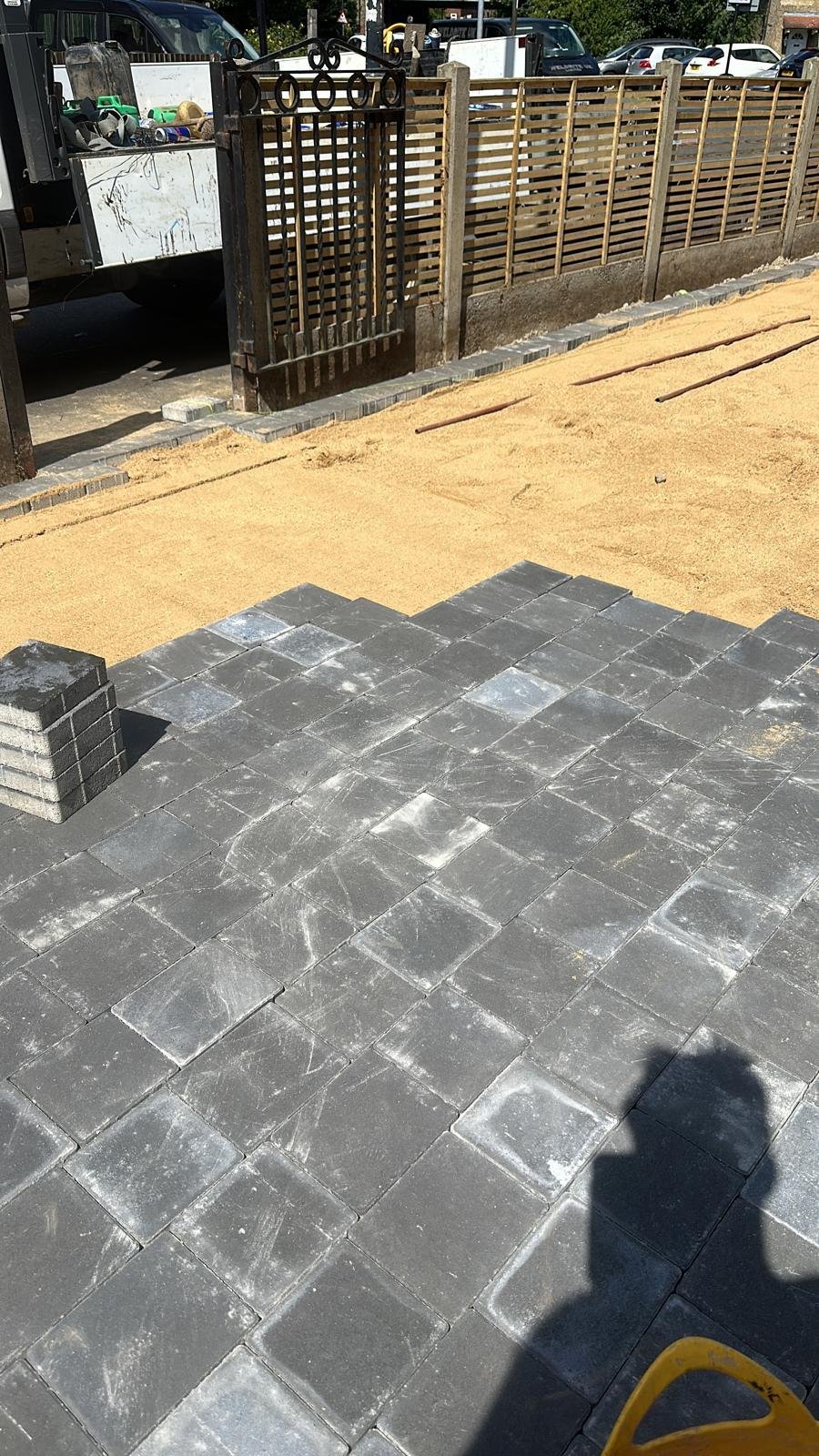 Block-paved private driveway in Kent